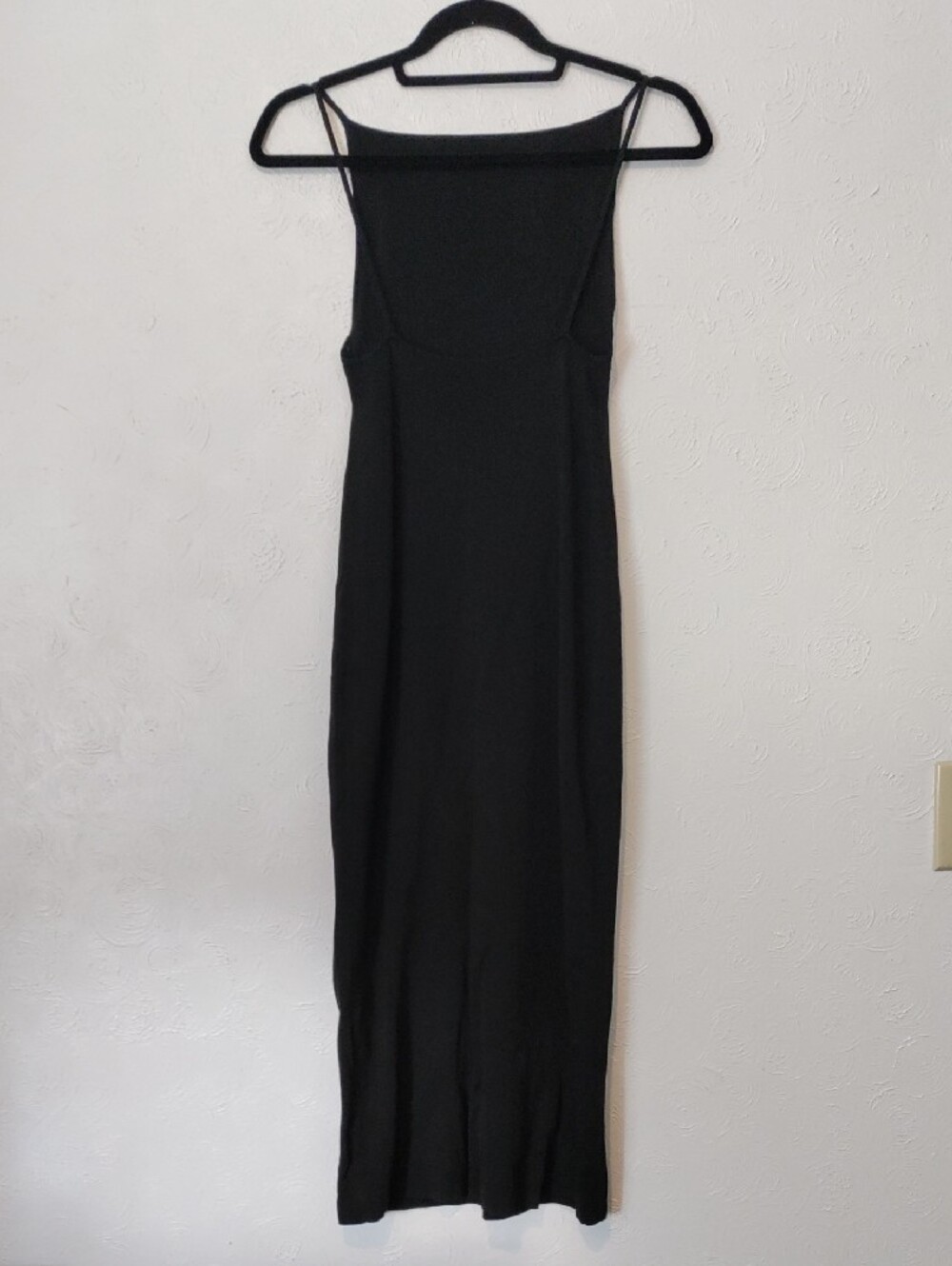 COS Black Maxi Slip Dress with Thin Straps - Picture 3 of 4